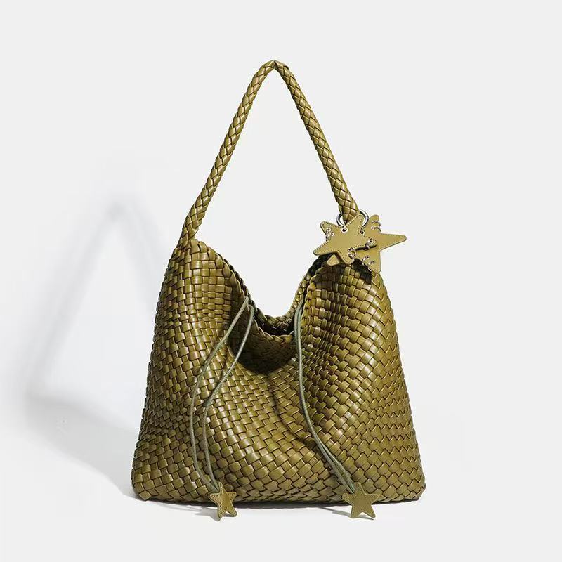 Women’s Minimalist Woven Shoulder Tote Bag image 4
