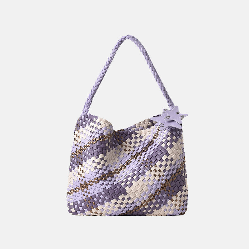 Women’s Minimalist Woven Shoulder Tote Bag image 5