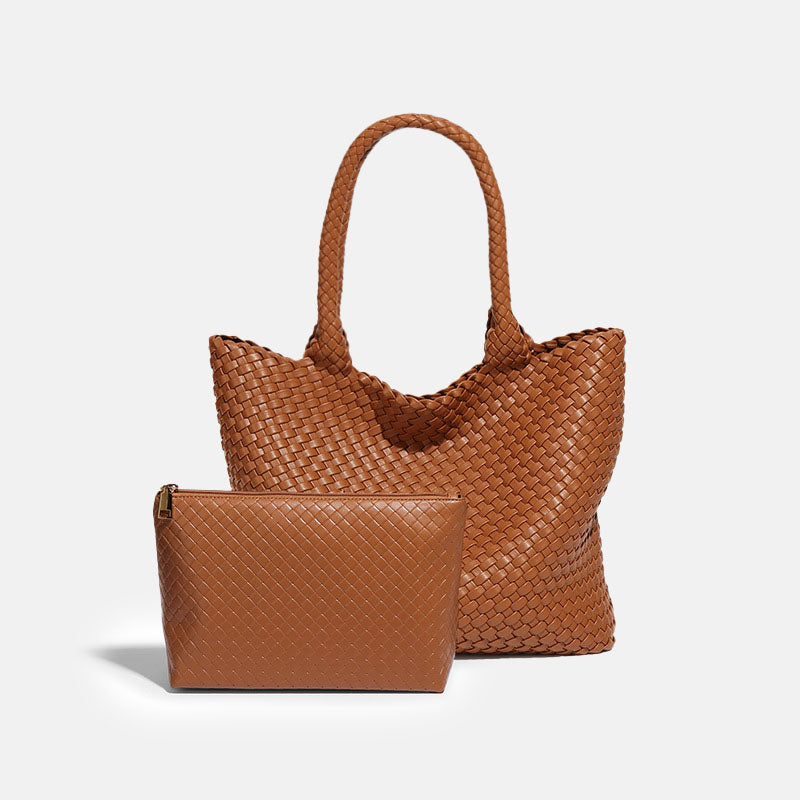 Women’s Minimalist Woven Tote Bag image 2