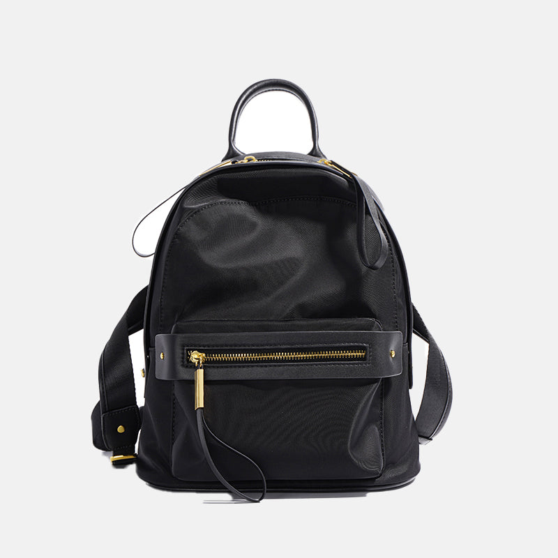 Women’s Nylon and Leather Backpack for Casual Travel image 7