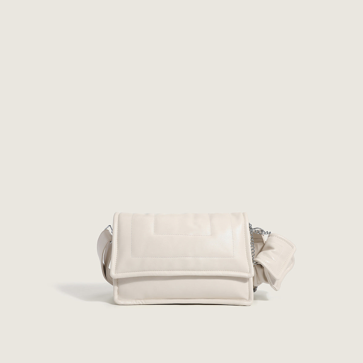 Women’s PU Crossbody Baguette Bags with Flap Cover image