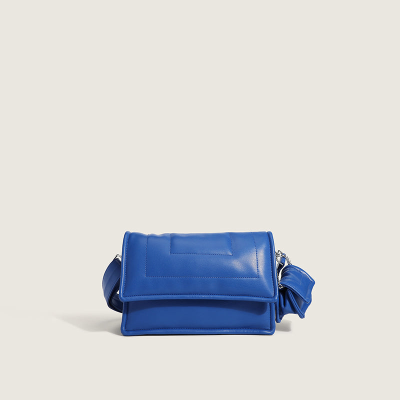 Women’s PU Crossbody Baguette Bags with Flap Cover image 3