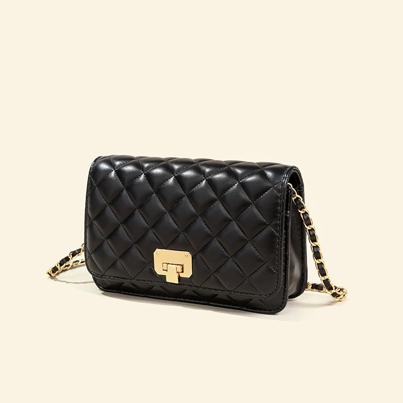 Women’s PU Quilted Chain Crossbody Bag image 2