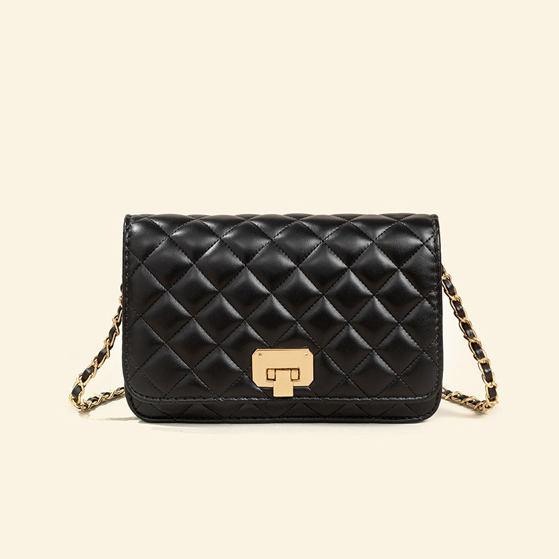 Women’s PU Quilted Chain Crossbody Bag image