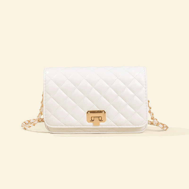 Women’s PU Quilted Chain Crossbody Bag image 4