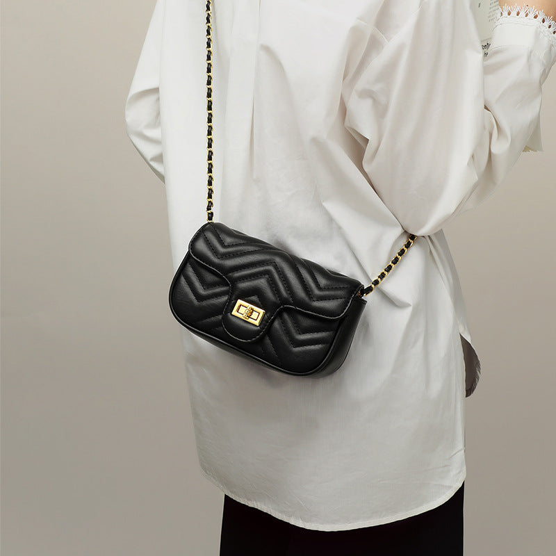 Women’s Quilted Flap Mini Crossbody Bags in Genuine Leather image 5