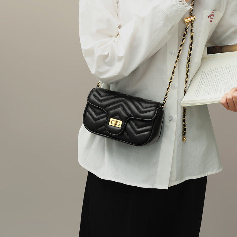 Women’s Quilted Flap Mini Crossbody Bags in Genuine Leather image 3