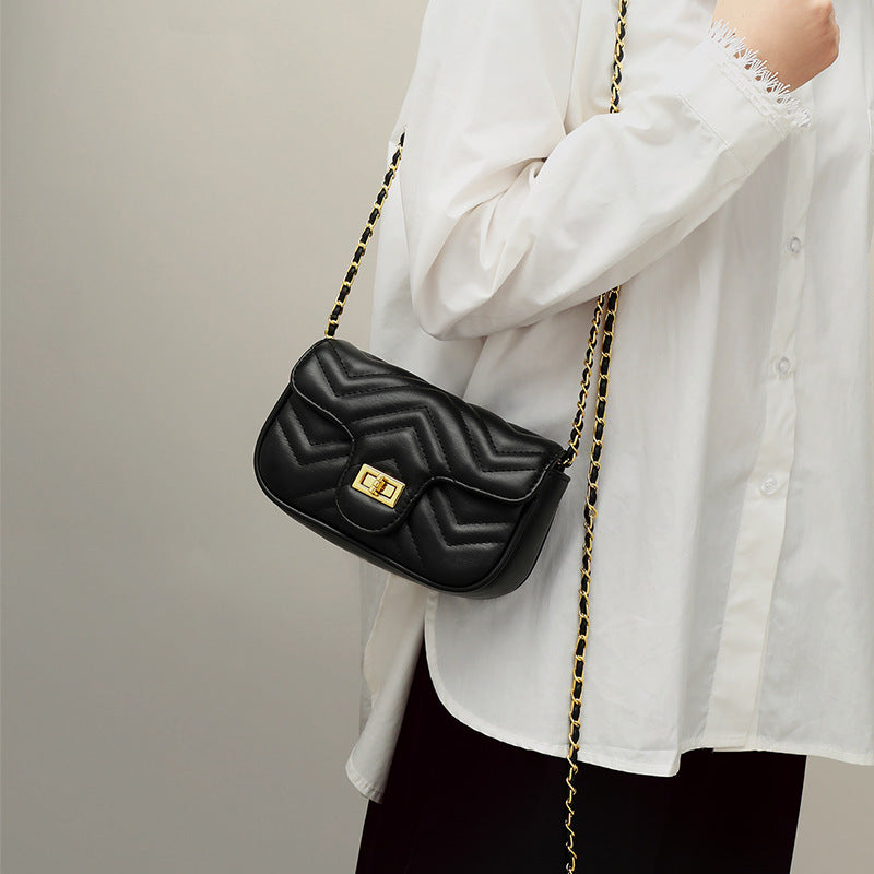 Women’s Quilted Flap Mini Crossbody Bags in Genuine Leather image 4