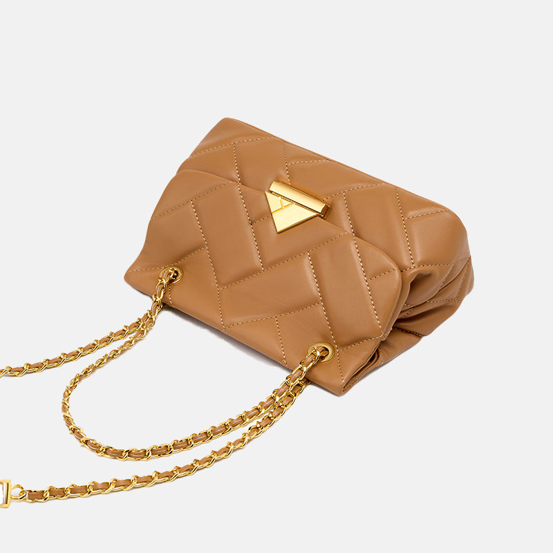 Women’s Quilted Leather Chain Shoulder Bag image 6