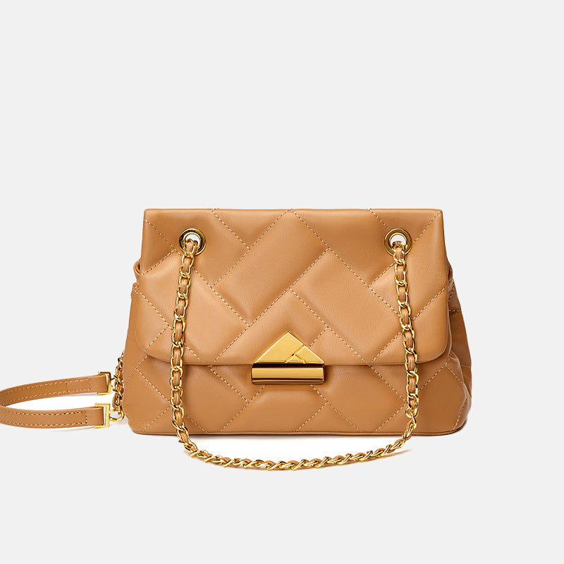 Women’s Quilted Leather Chain Shoulder Bag image