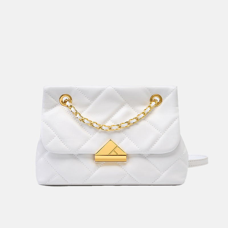 Women’s Quilted Leather Chain Shoulder Bag image 7