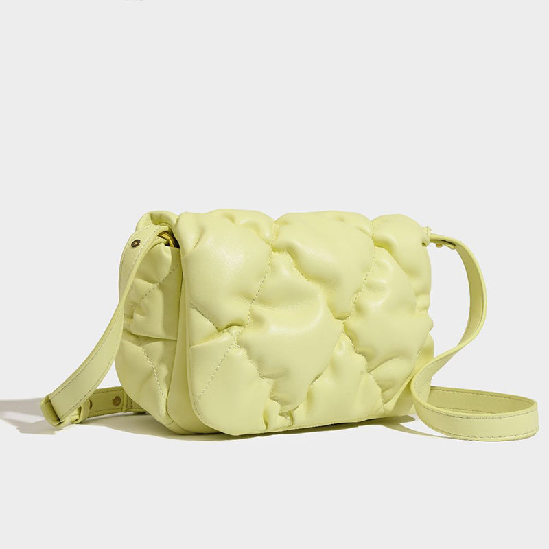 Women’s Quilted Pineapple Chains Shoulder Bags in Vegan Leather image 2