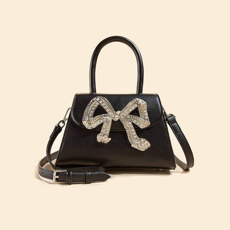 Women’s Rhinestone Bow Top Handle Bags with Shoulder Strap image 7