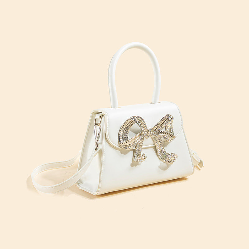 Women’s Rhinestone Bow Top Handle Bags with Shoulder Strap image 2