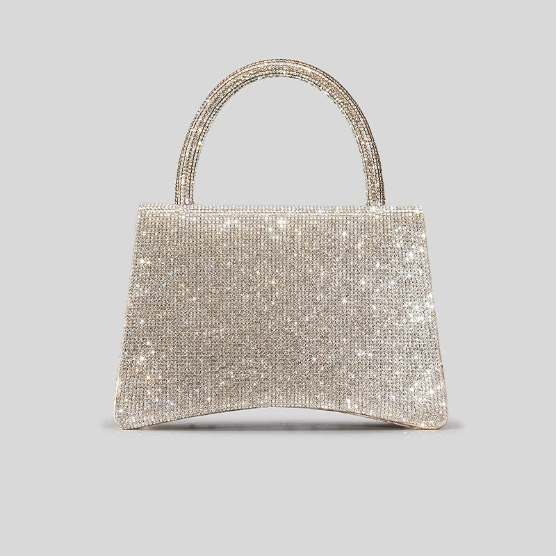 Women’s Rhinestone Fringe Top Handle Prom Bag With Square Buckle image 3