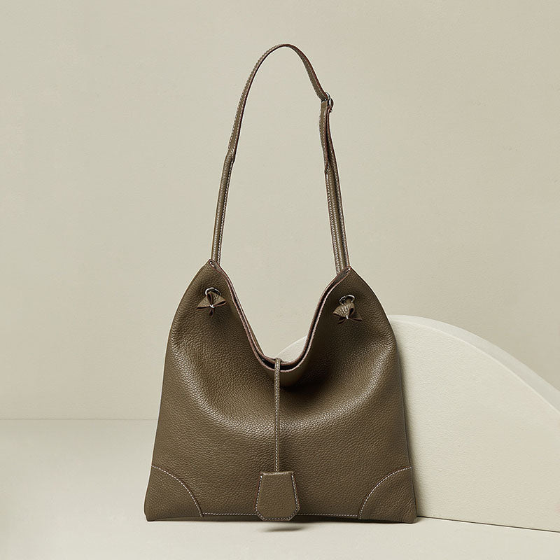 Women’s Shoulder Tote Bag In Genuine Leather image 2