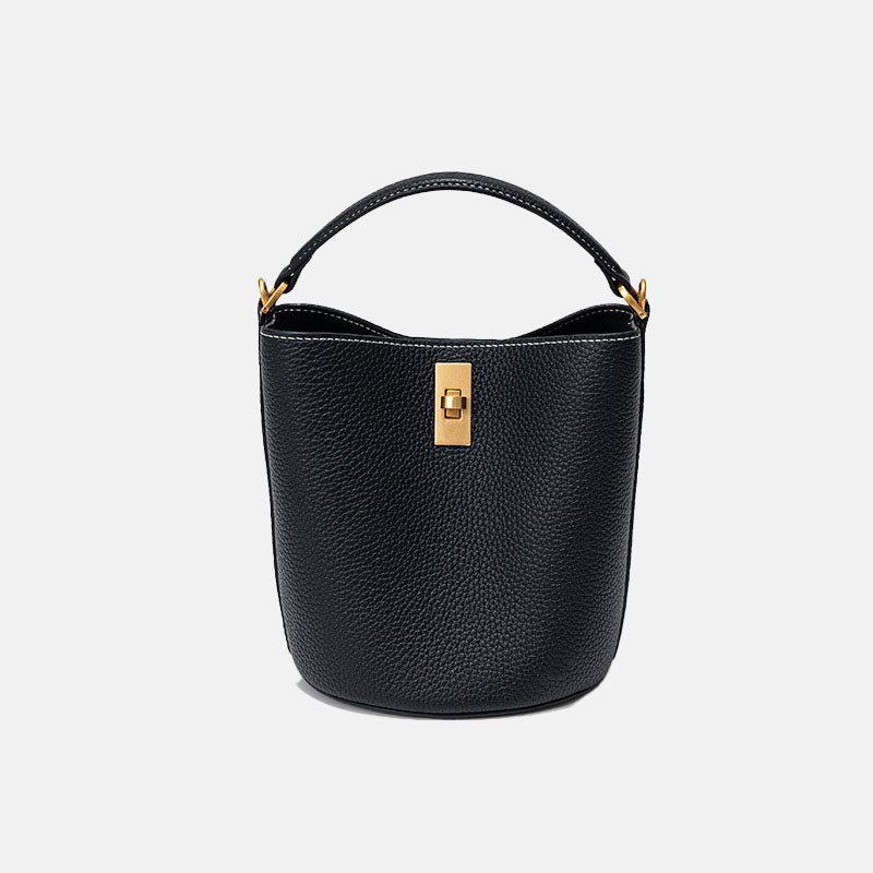 Women’s Small Bucket Bags in Full Grain Leather image