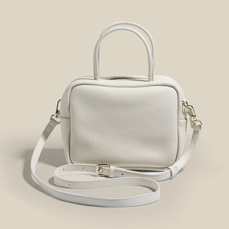 Women’s Small Genuine Leather Top Handle Crossbody Bag with Minimalist image 7