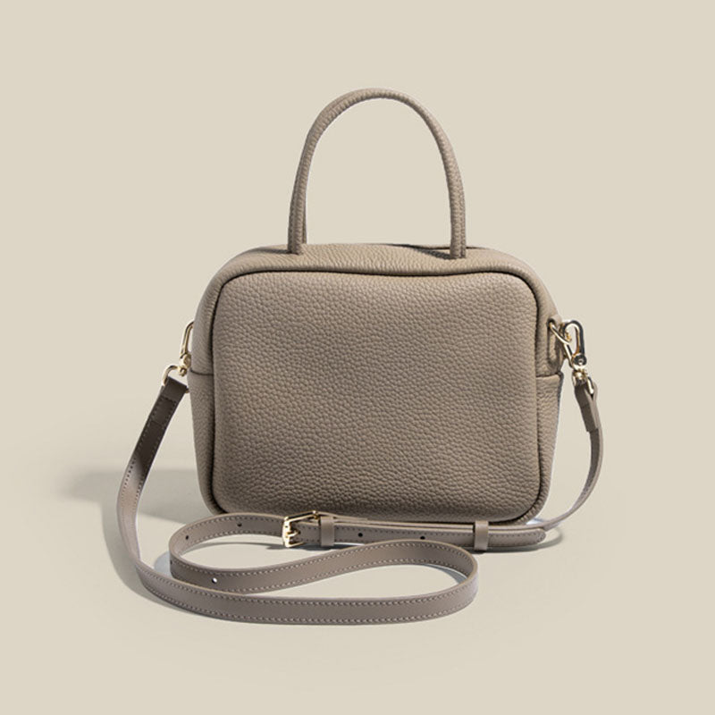 Women’s Small Genuine Leather Top Handle Crossbody Bag with Minimalist image 5