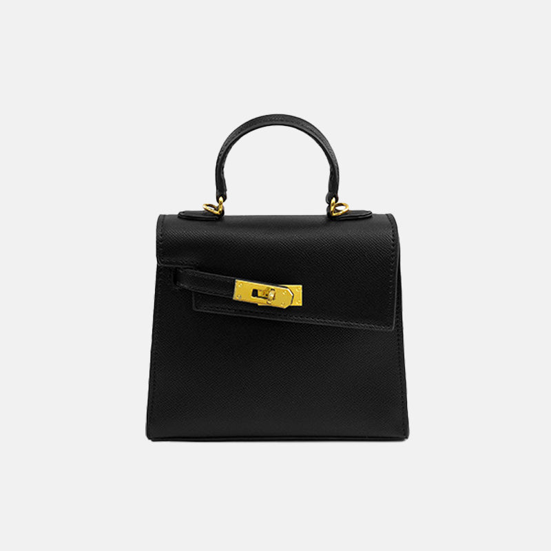 Women’s Small Polyester Shoulder Bag with Lock Buckle image
