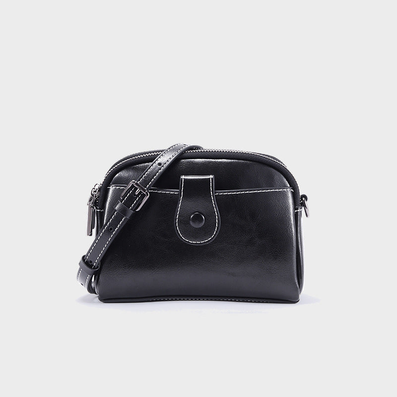 Women’s Small Vintage Leather Crossbody Shoulder Bag image 5