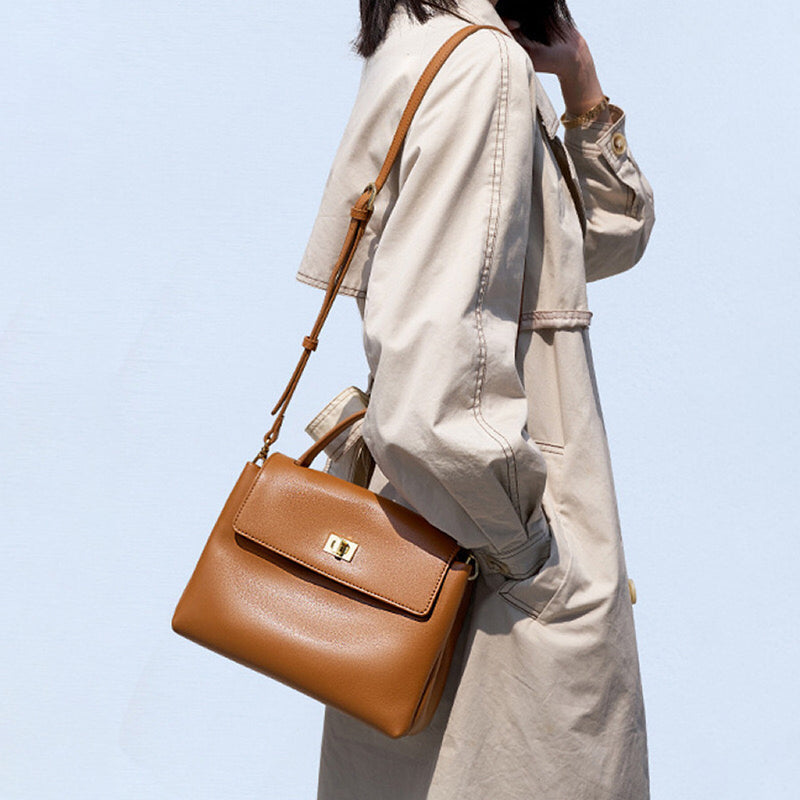 Women’s Soft Genuine Leather Shoulder Handbags image 2