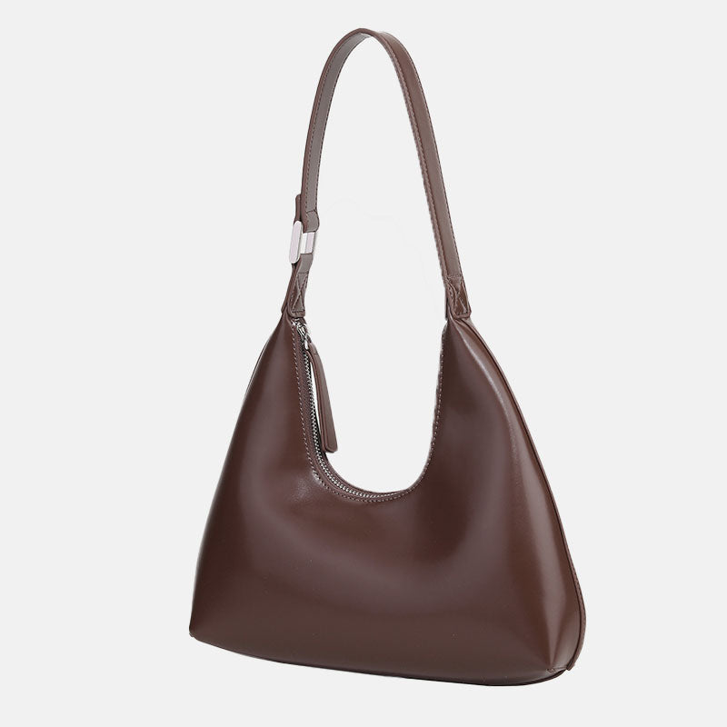 Women’s Split Leather Hobo Bags with Zipper image 9