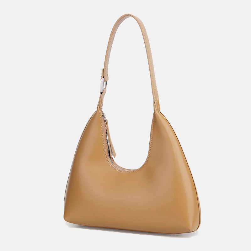 Women’s Split Leather Hobo Bags with Zipper image 7