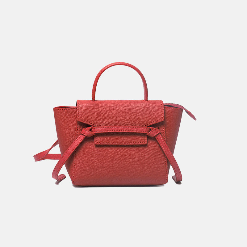 Women’s Split Leather Satchel Bags with Shoulder Strap image 11