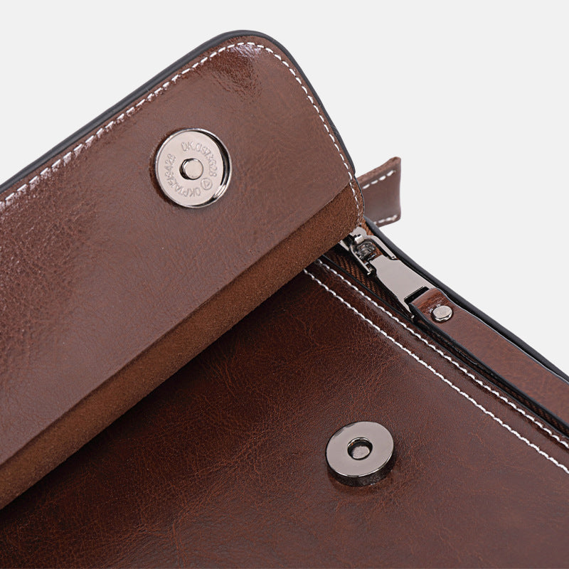 Women’s Square Minimal Backpacks in Genuine Leather image 4