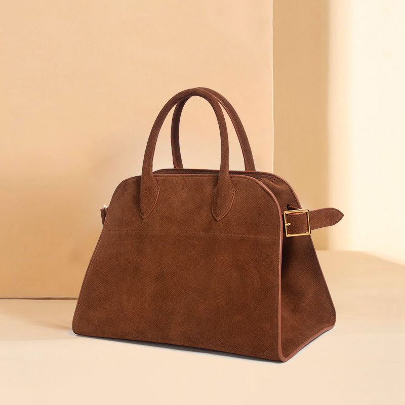 Women’s Suede Genuine Leather Vintage Handbag image 4