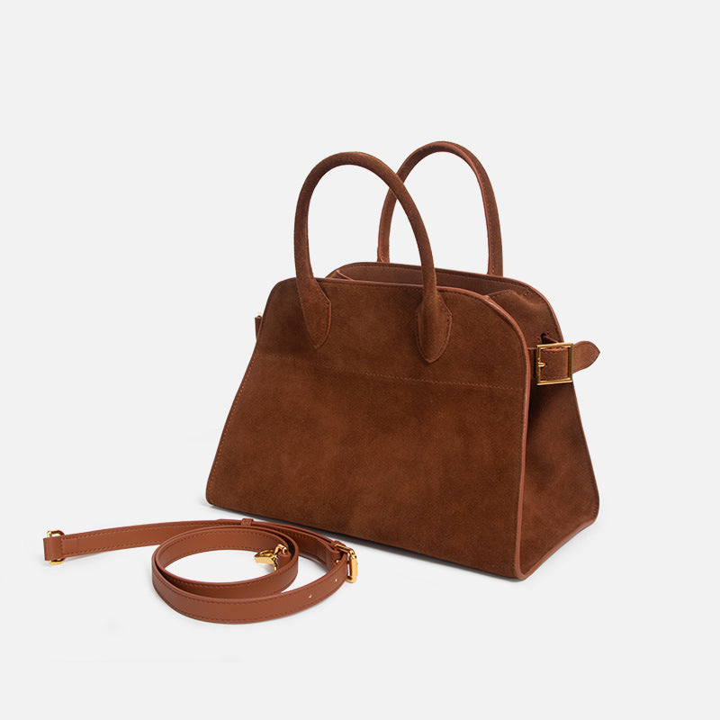 Women’s Suede Genuine Leather Vintage Handbag image 2