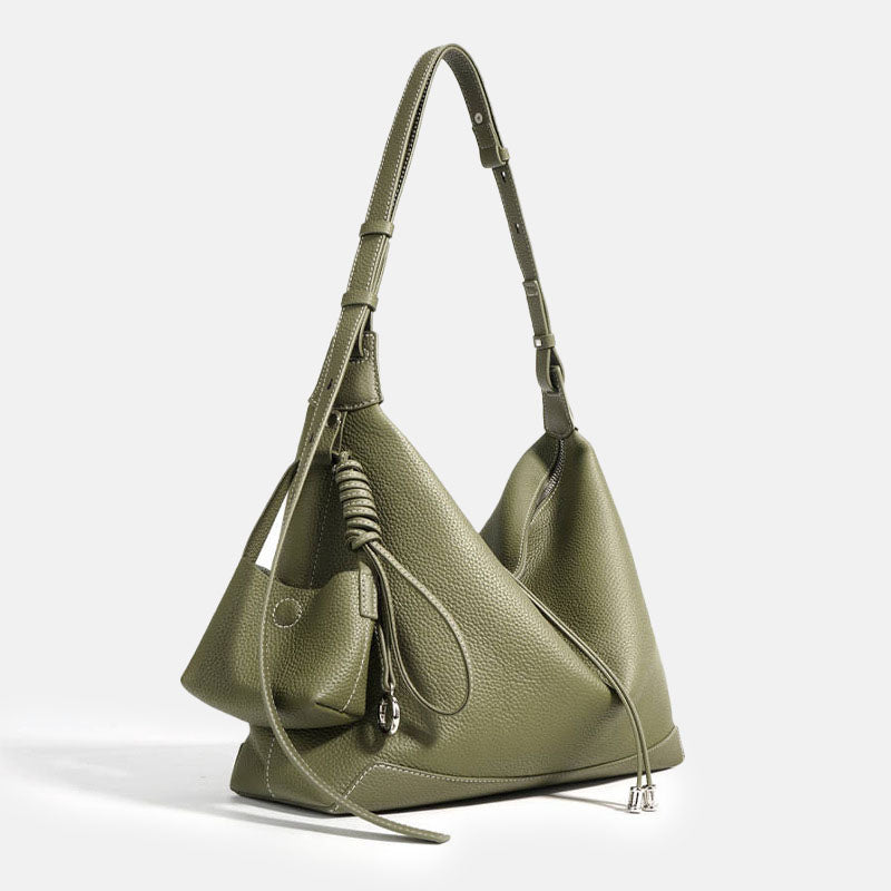 Women’s Top-Grain Leather Crossbody Shoulder Hobo Bag image 3