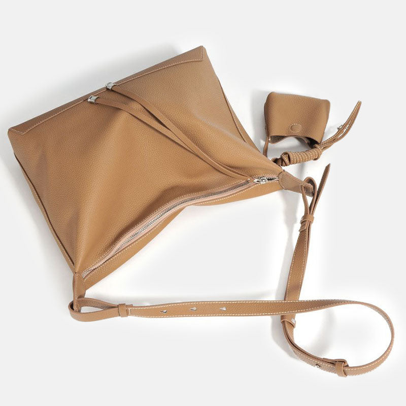 Women’s Top-Grain Leather Crossbody Shoulder Hobo Bag image 5