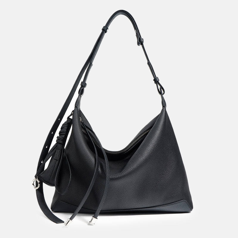 Women’s Top-Grain Leather Crossbody Shoulder Hobo Bag image