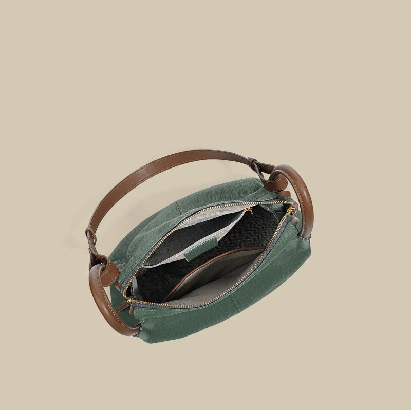 Women’s Top-Grain Leather Pillow Shaped Crossbody Tote Bag image 4