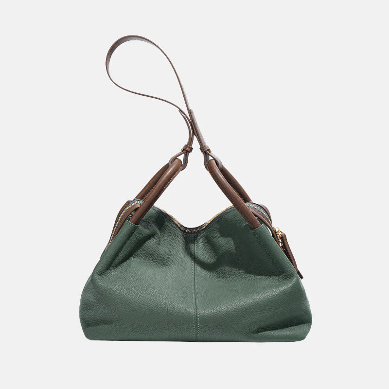 Women’s Top-Grain Leather Pillow Shaped Crossbody Tote Bag image 2
