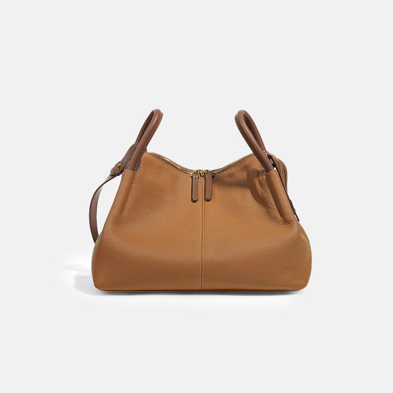 Women’s Top-Grain Leather Pillow Shaped Crossbody Tote Bag image 5