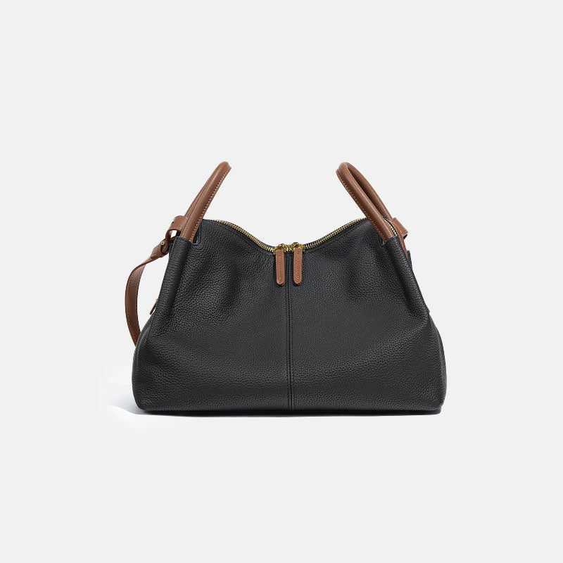Women’s Top-Grain Leather Pillow Shaped Crossbody Tote Bag image 8