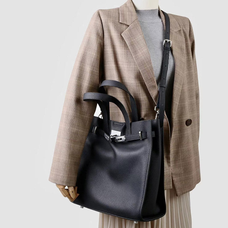 Women’s Top-Grain Leather Vintage Tote Bag In Silver Hardware image 2
