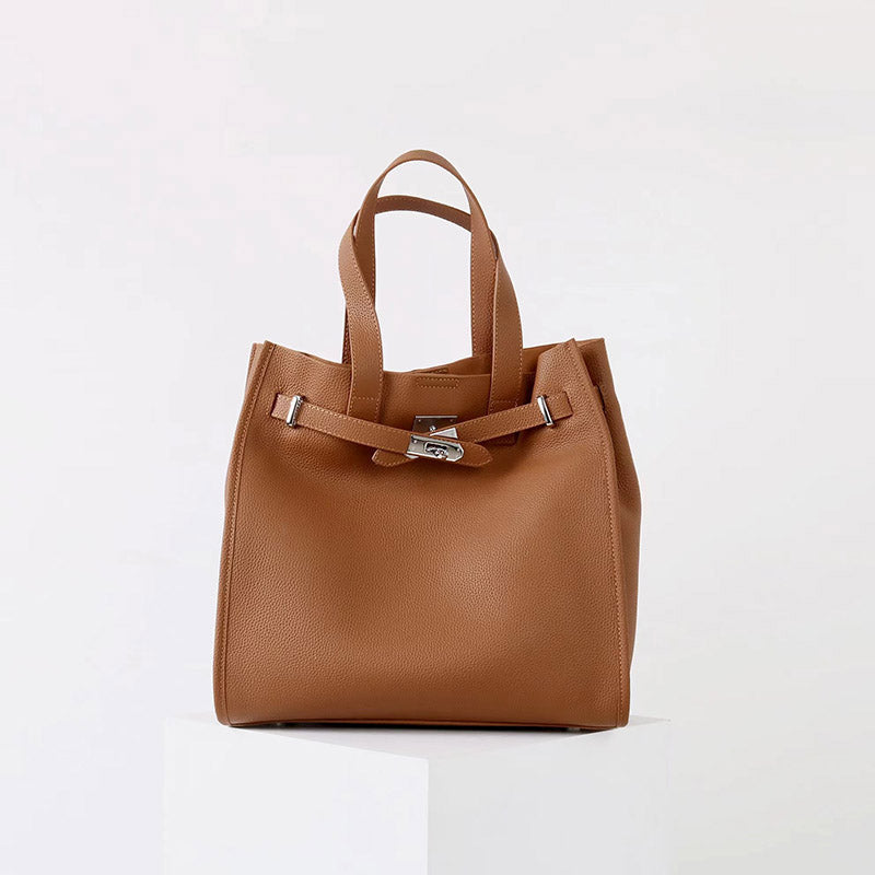 Women’s Top-Grain Leather Vintage Tote Bag In Silver Hardware image 7