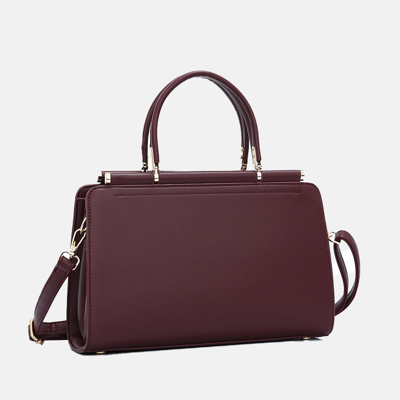 Women’s Top Handle Satchels in Vegan Leather image 7