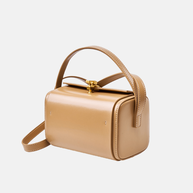 Women’s Vintage Genuine Leather Crossbody Box Bag image 2