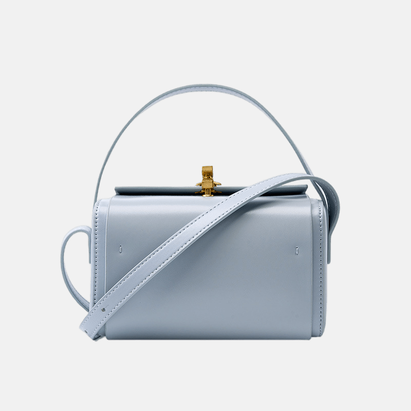 Women’s Vintage Genuine Leather Crossbody Box Bag image 9