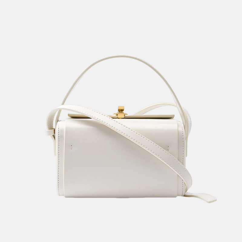 Women’s Vintage Genuine Leather Crossbody Box Bag image 8