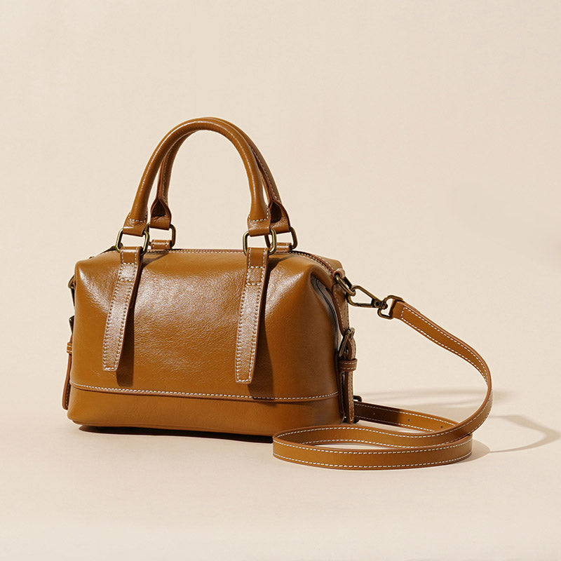 Women’s Vintage Genuine Leather Crossbody Handbag image 6