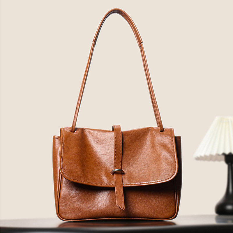 Women’s Vintage Genuine Leather Crossbody Messenger Bag image