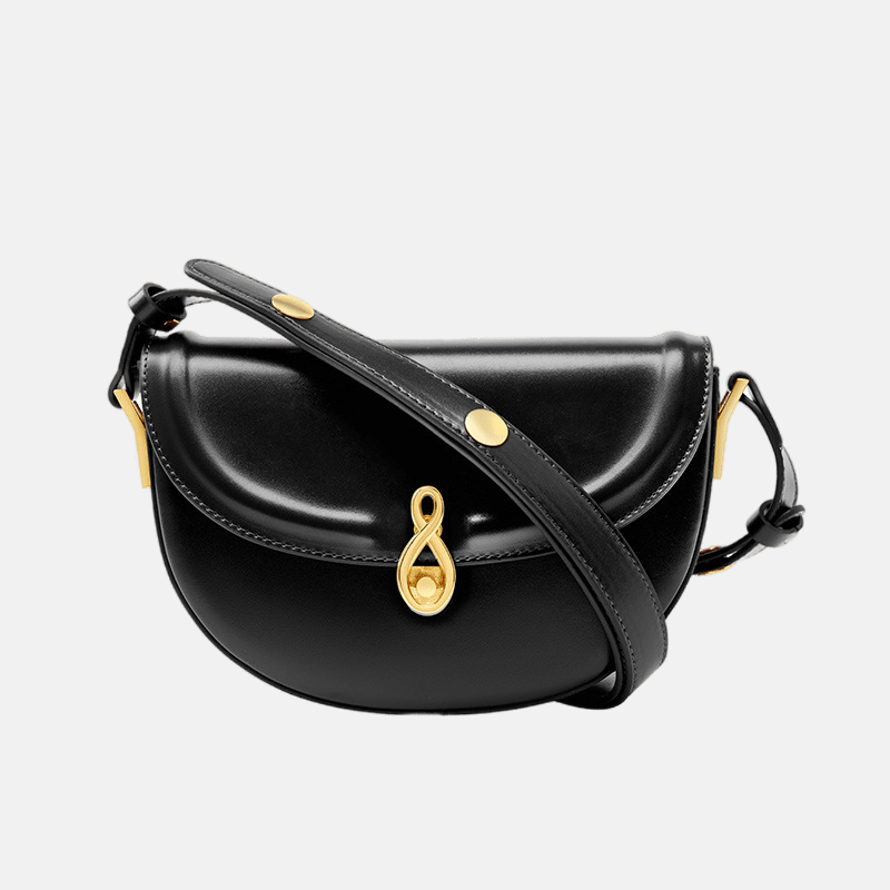 Women’s Vintage Genuine Leather Crossbody Saddle Bag image 5