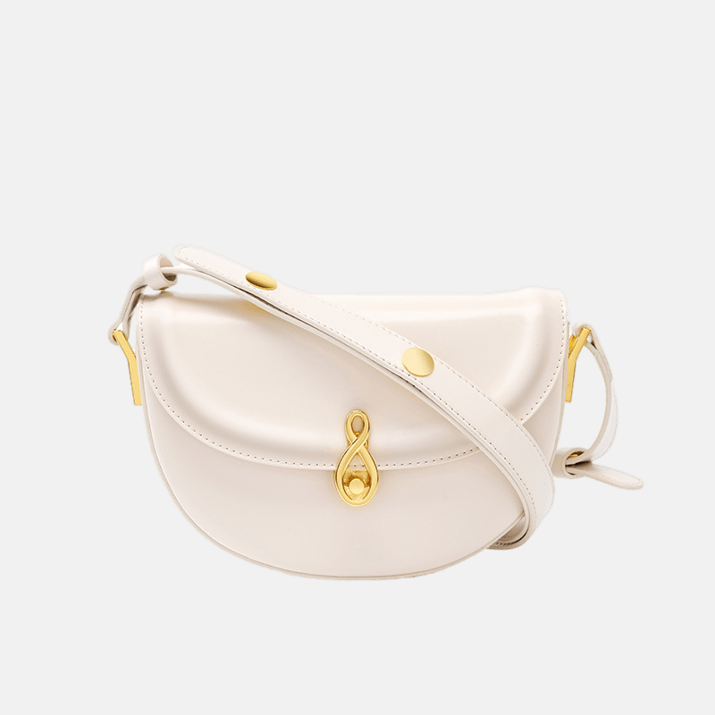 Women’s Vintage Genuine Leather Crossbody Saddle Bag image