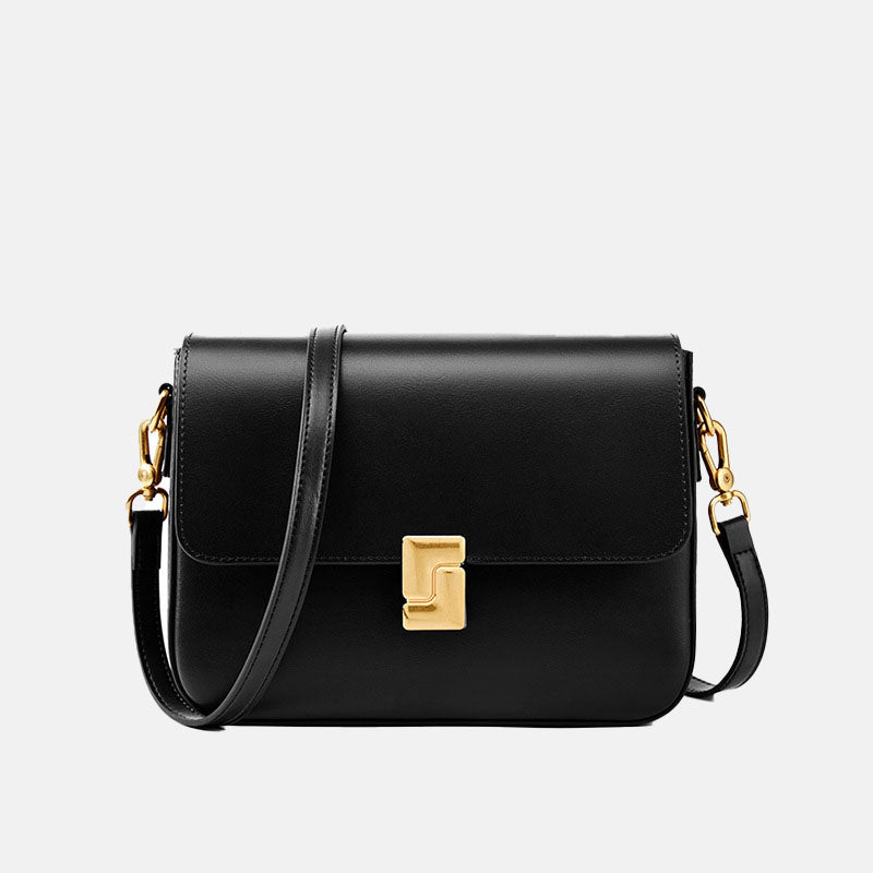 Women’s Vintage Genuine Leather Lock Shoulder Bags image 5